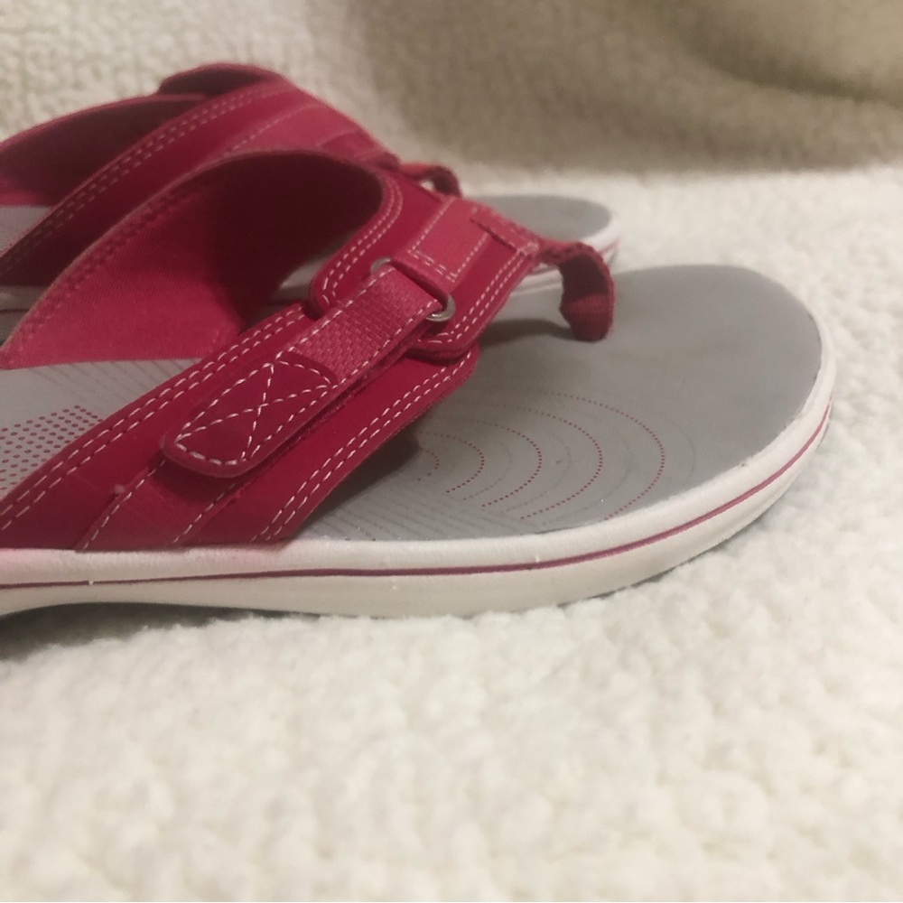 Clarks Cloudsteppers Hot Pink Sandals Size 11 - Picture 7 of 8
